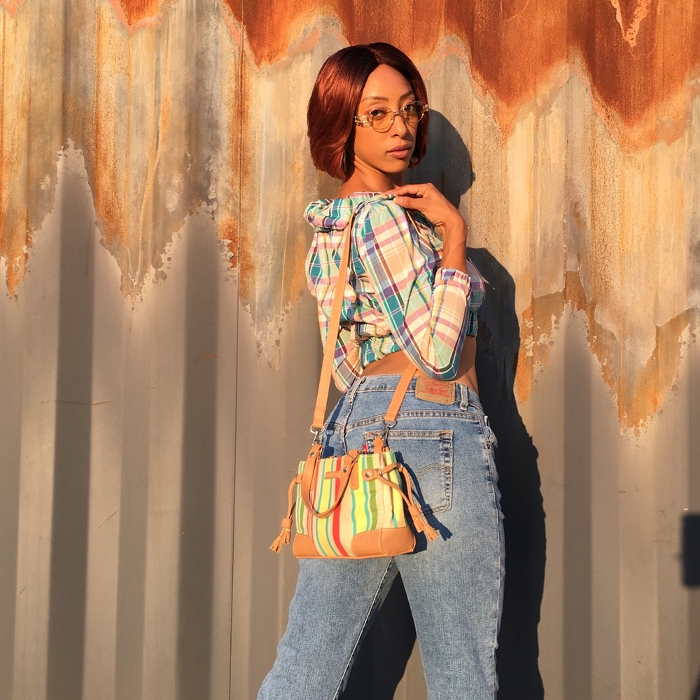 Small Striped purse